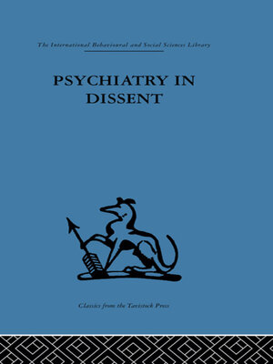 cover image of Psychiatry in Dissent